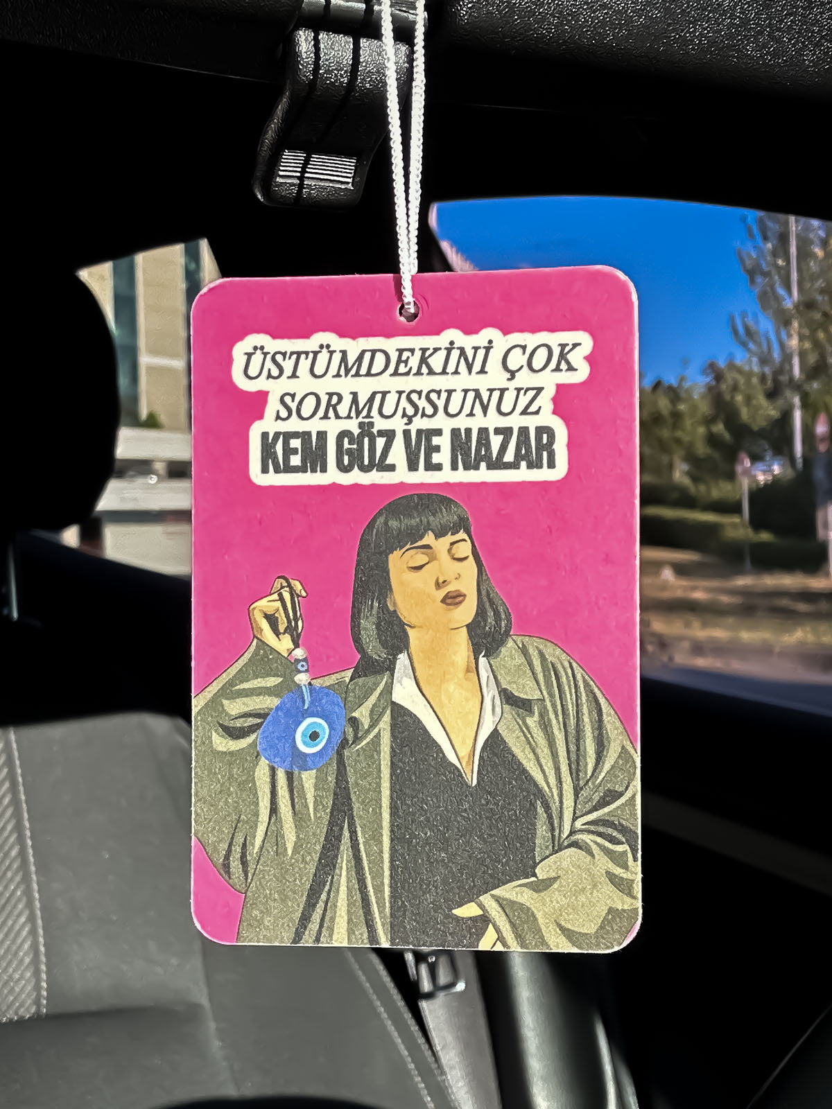 KEM GÖZ VE NAZAR TASARIMLI OTO KOKUSU